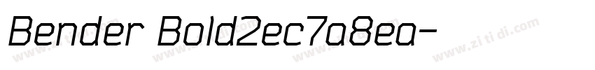 Bender Bold2ec7a8ea字体转换